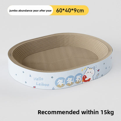 Cat scratcher cat bed