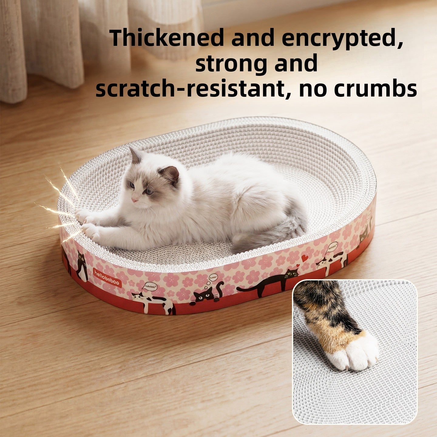 Cat scratcher cat bed