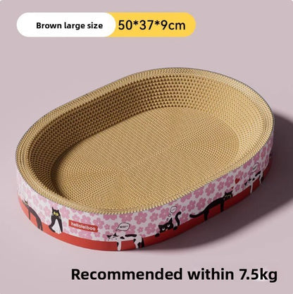Cat scratcher cat bed