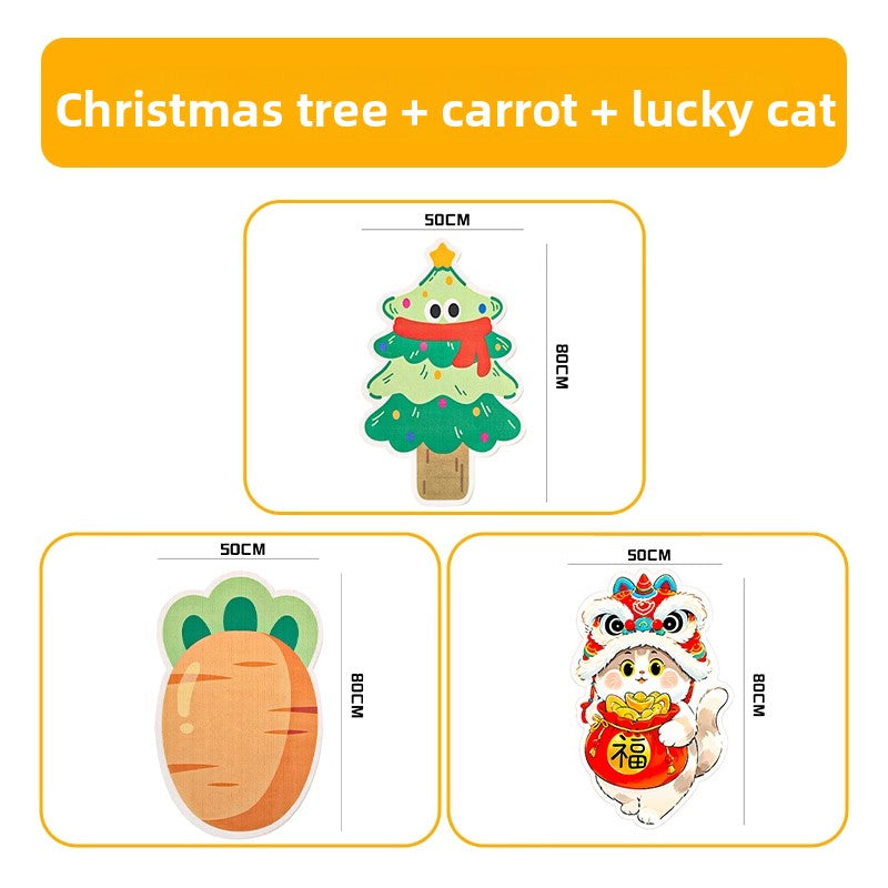 cat scratching board