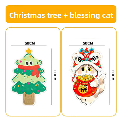 cat scratching board