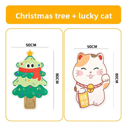 cat scratching board