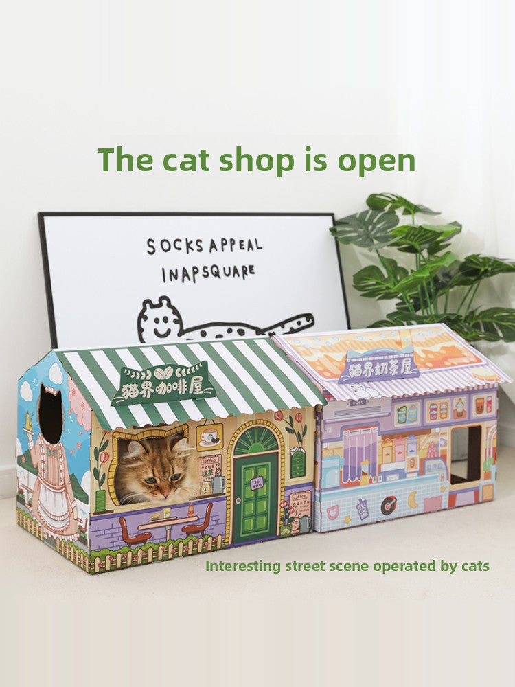 Cat Scratching Board House