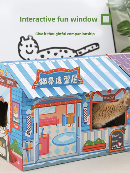 Cat Scratching Board House