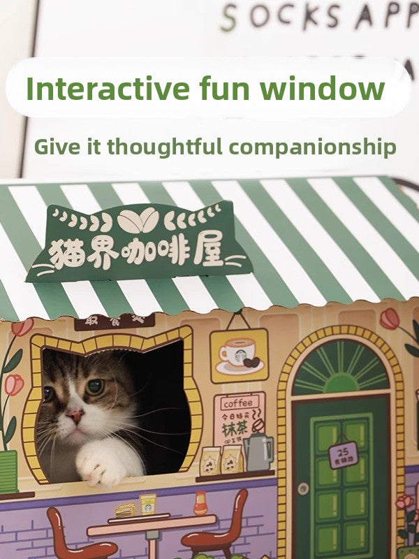 Cat Scratching Board House
