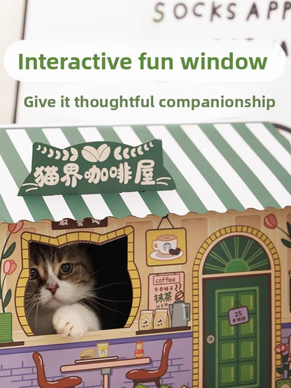 Cat Scratching Board House