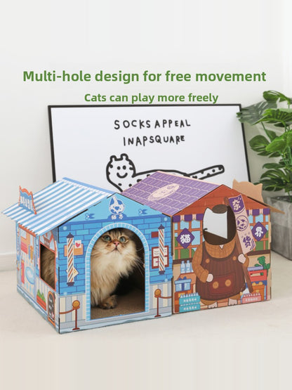 Cat Scratching Board House