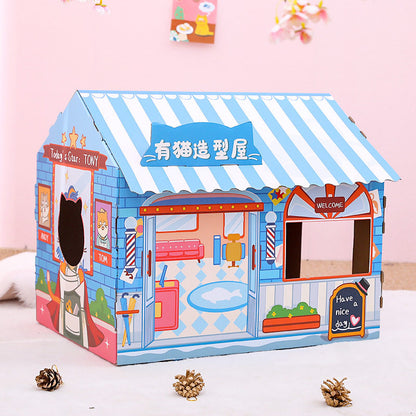 Cat Scratching Board House