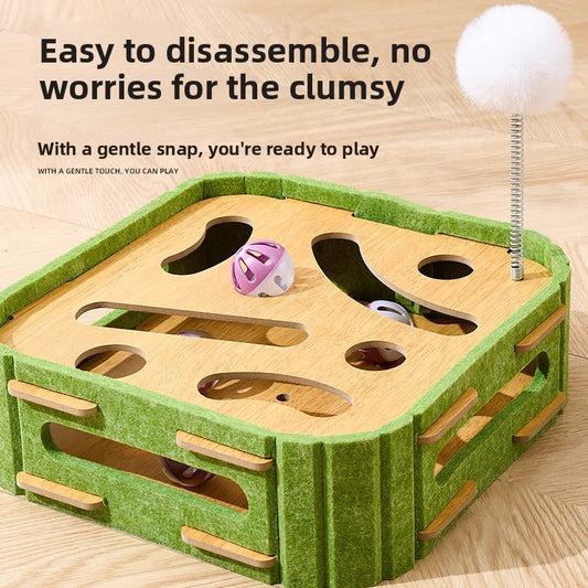 Cat self-amusement toy