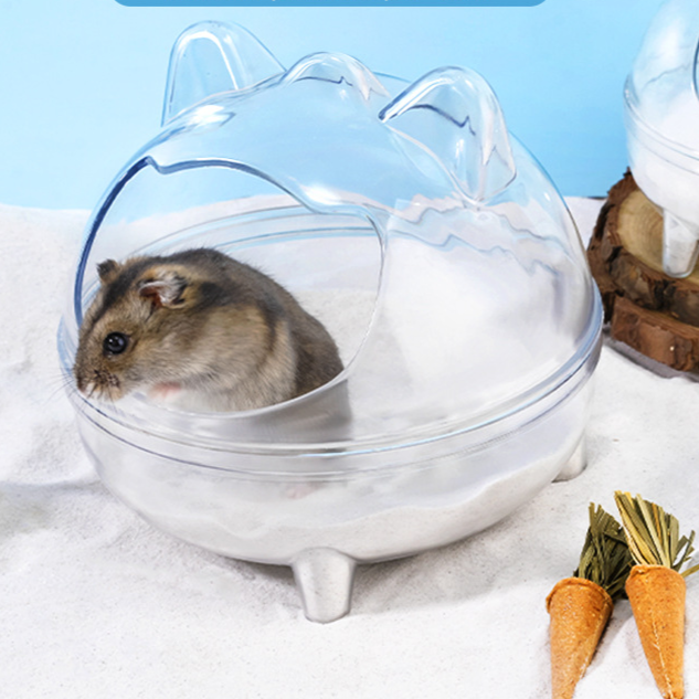 Cat Shaped Transparent Pet Bath Basin