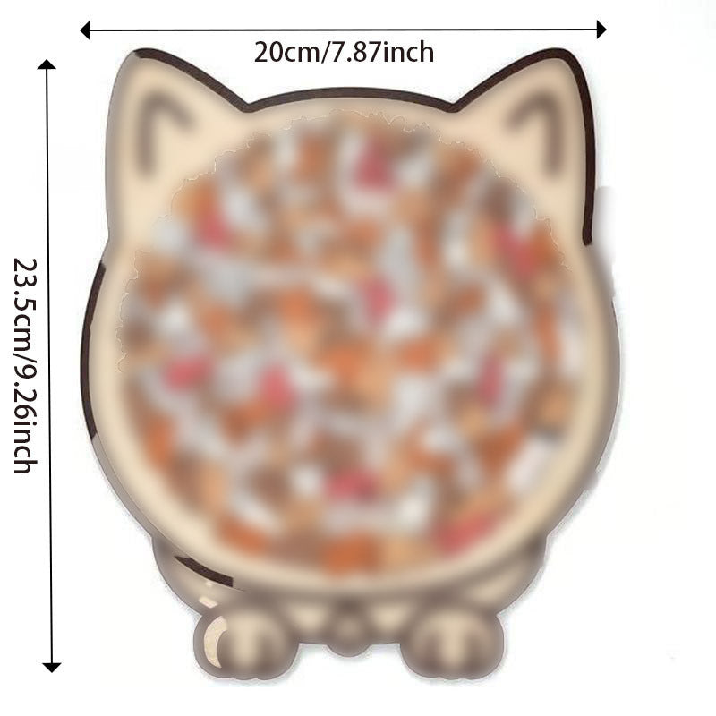 Cat Shaped Wooden Stacking Puzzle