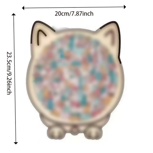 Cat Shaped Wooden Stacking Puzzle