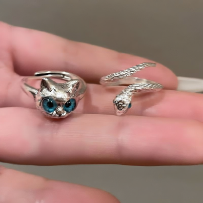 Cat Snake Ring