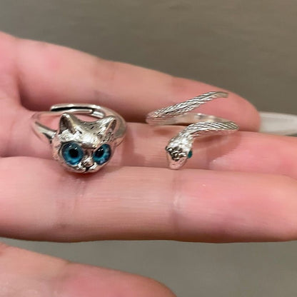 Cat Snake Ring