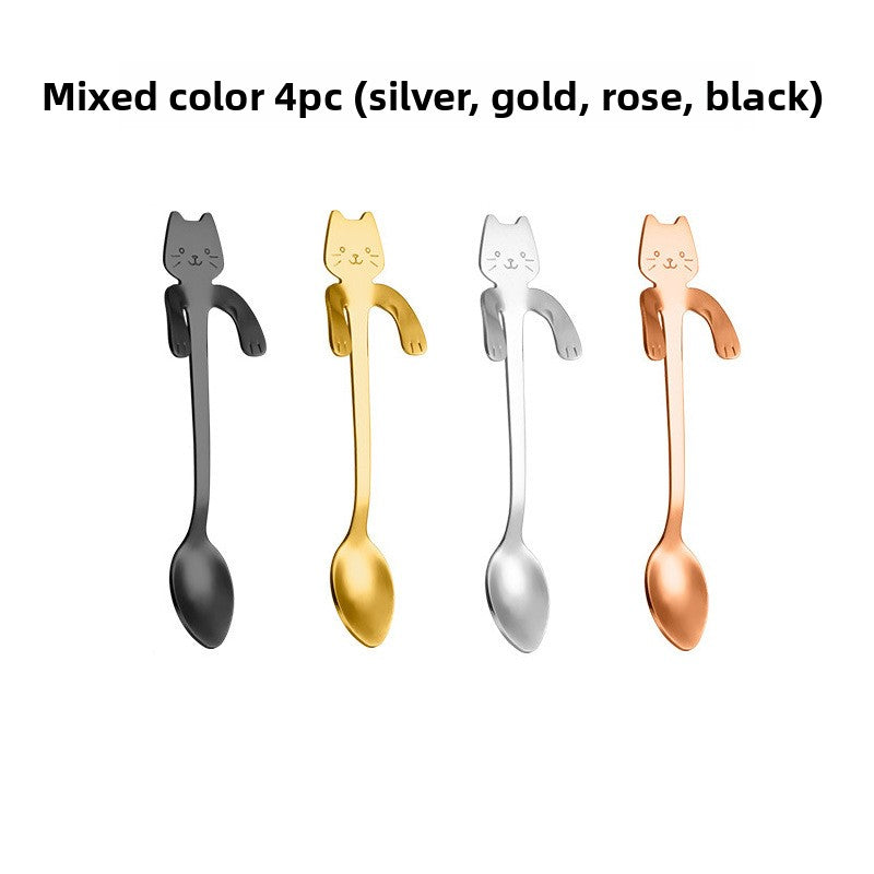 Cat Spoon Cartoon