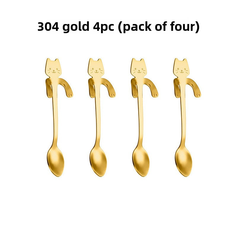 Cat Spoon Cartoon