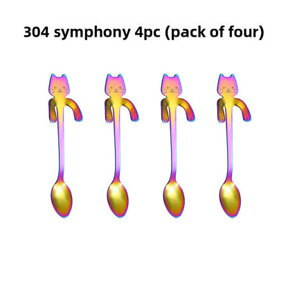 Cat Spoon Cartoon