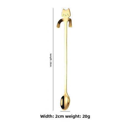 Cat Spoon Cartoon
