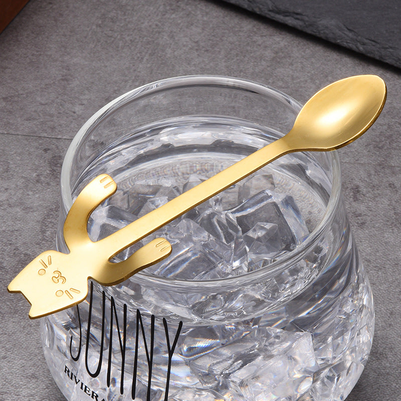 Cat Spoon Cartoon