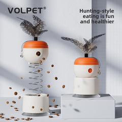 Orange White + Speckled Feather