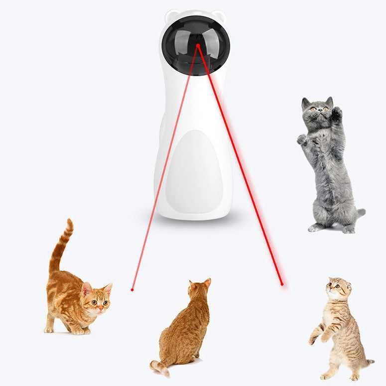 Cat Teaser Wand with Laser Feather and Bell