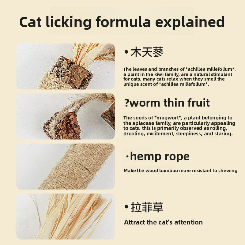 Cat toothbrush stick