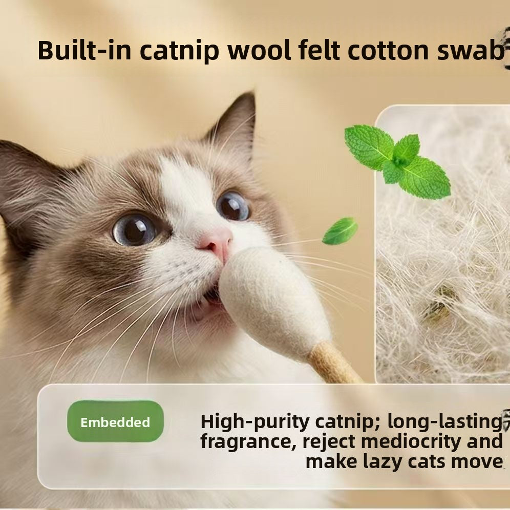 Cat toy made of pure wool felt