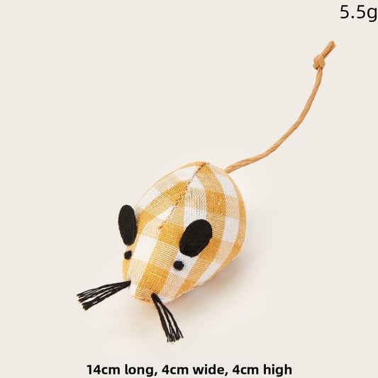 Cat toy: realistic plush mouse