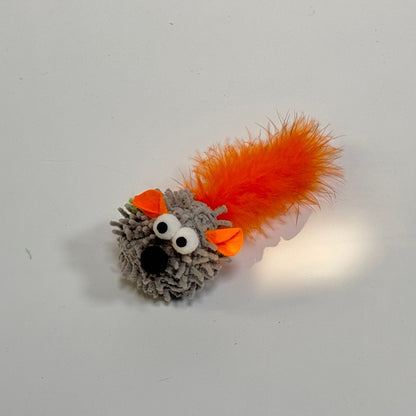 Cat toy: realistic plush mouse