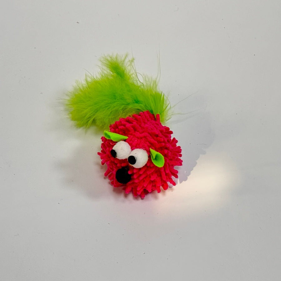 Cat toy: realistic plush mouse