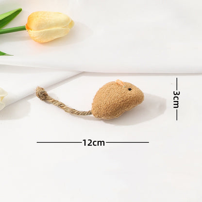Cat toy: realistic plush mouse