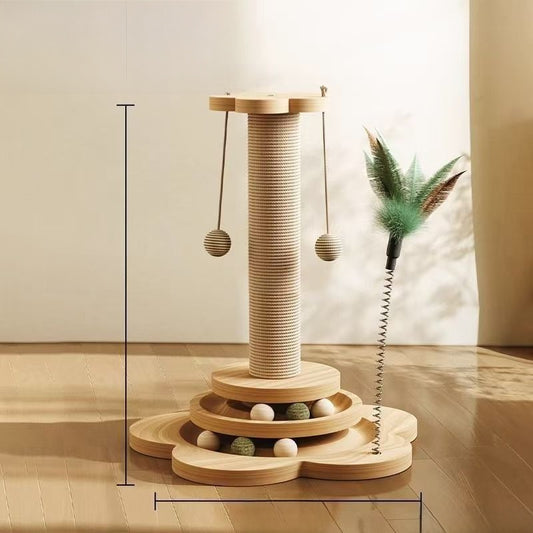 Cat toy scratching post
