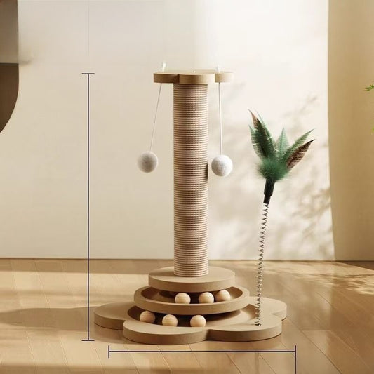 Cat toy scratching post
