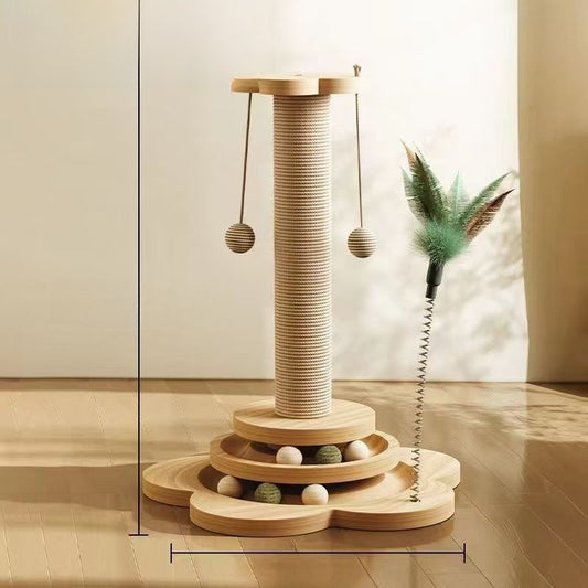 Cat toy scratching post