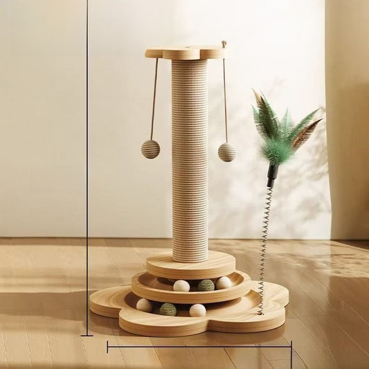 Cat toy scratching post