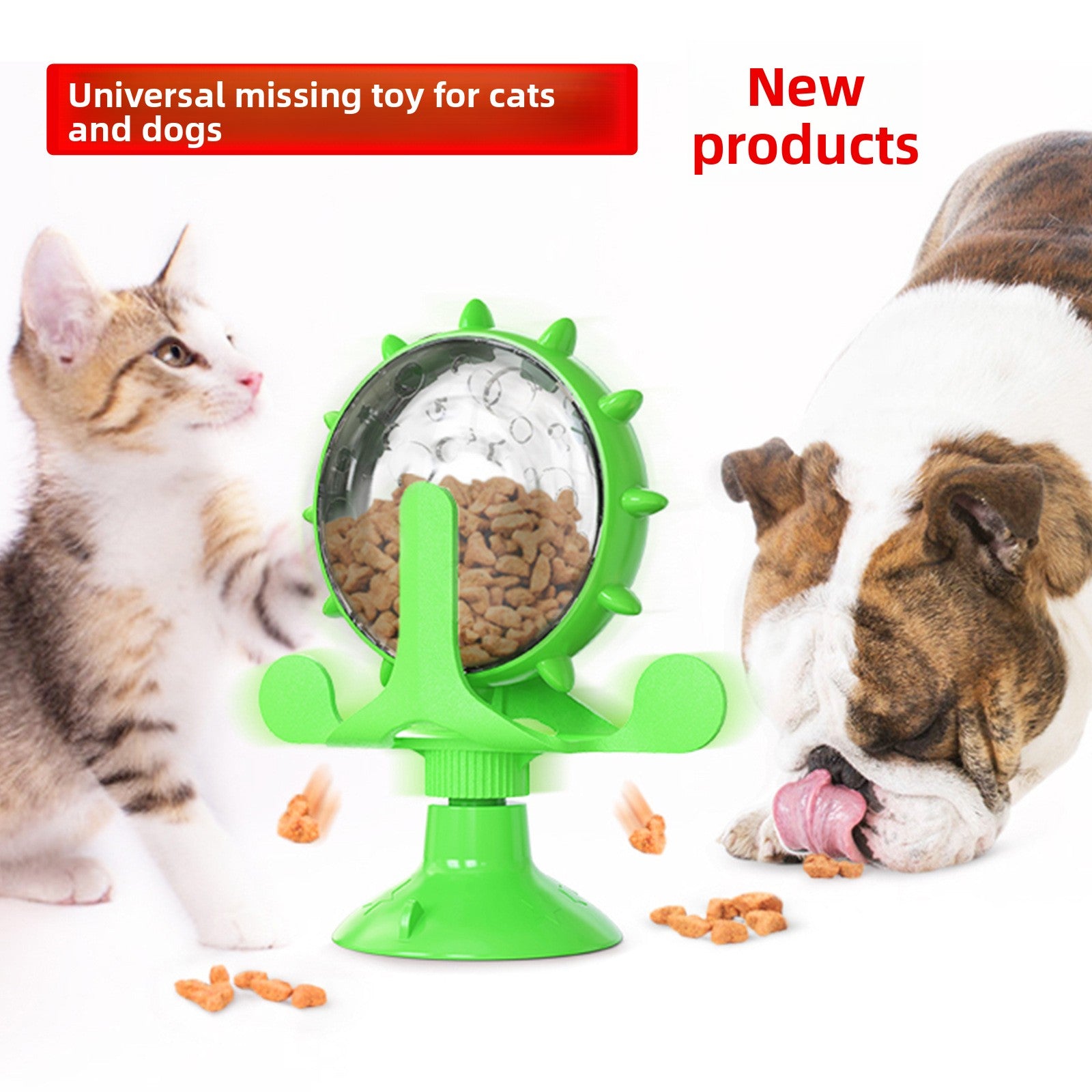 Cat toys, cat teaser sticks, slow food dispensers, leaky food balls