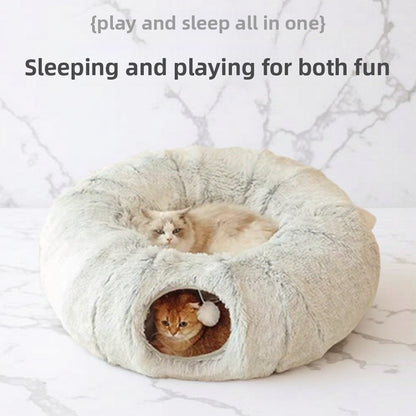 Cat Tunnel Plush cat bed
