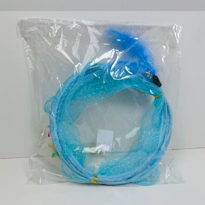 Cat Tunnel Toy with Teaser Stick