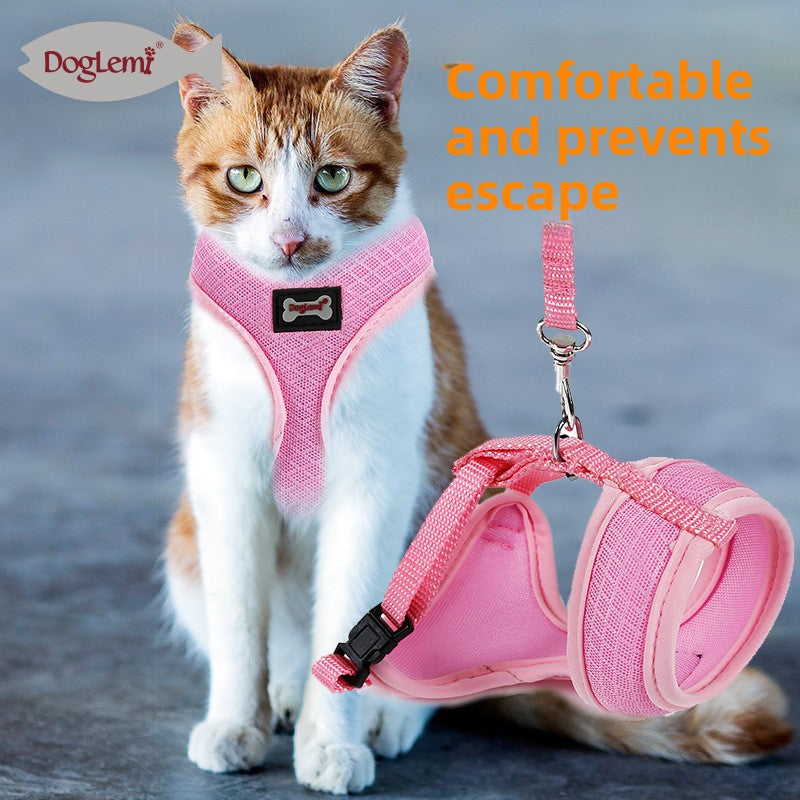 Cat vest leash