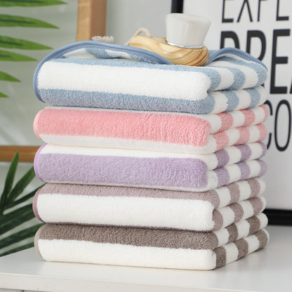 Cationic high density warp knitted coral fleece towel