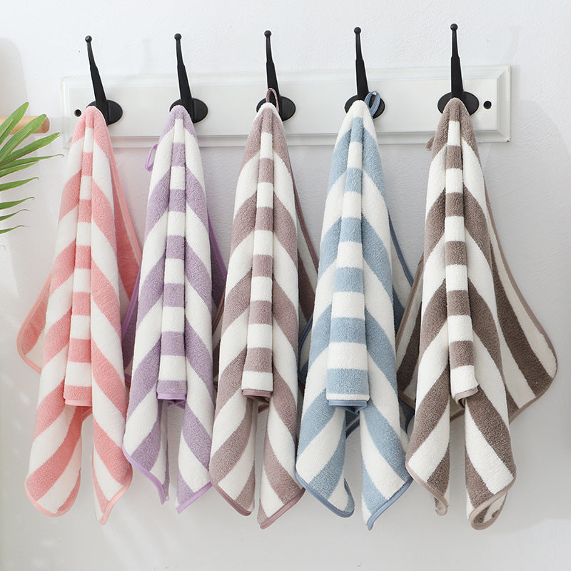 Cationic high density warp knitted coral fleece towel