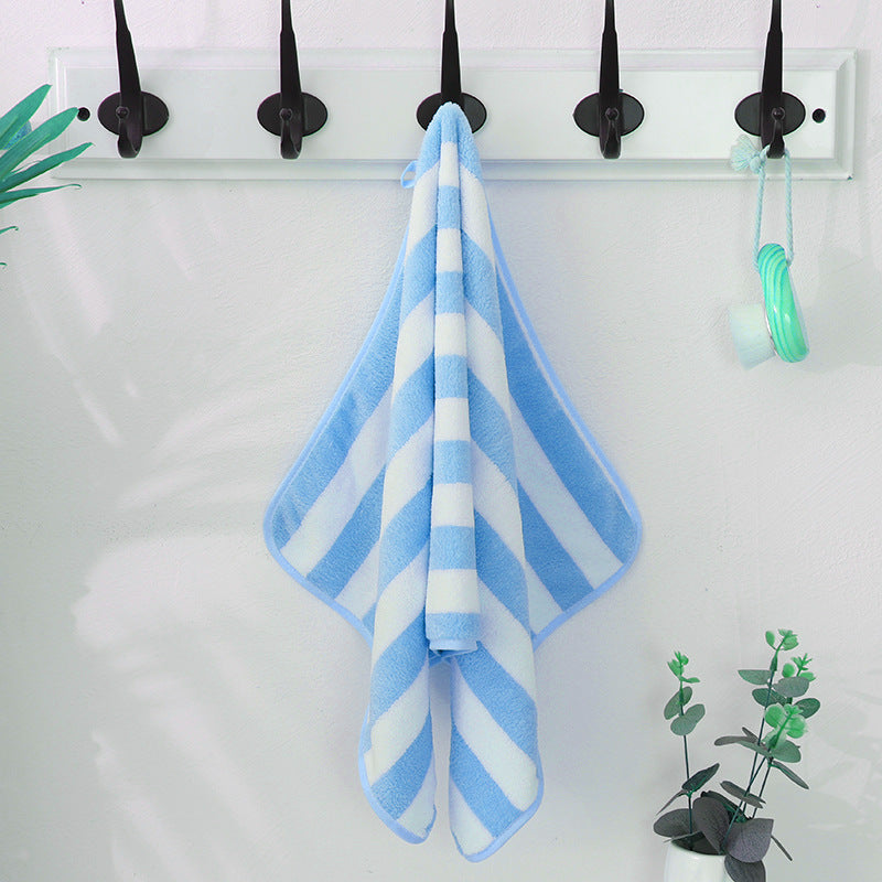 Cationic high density warp knitted coral fleece towel