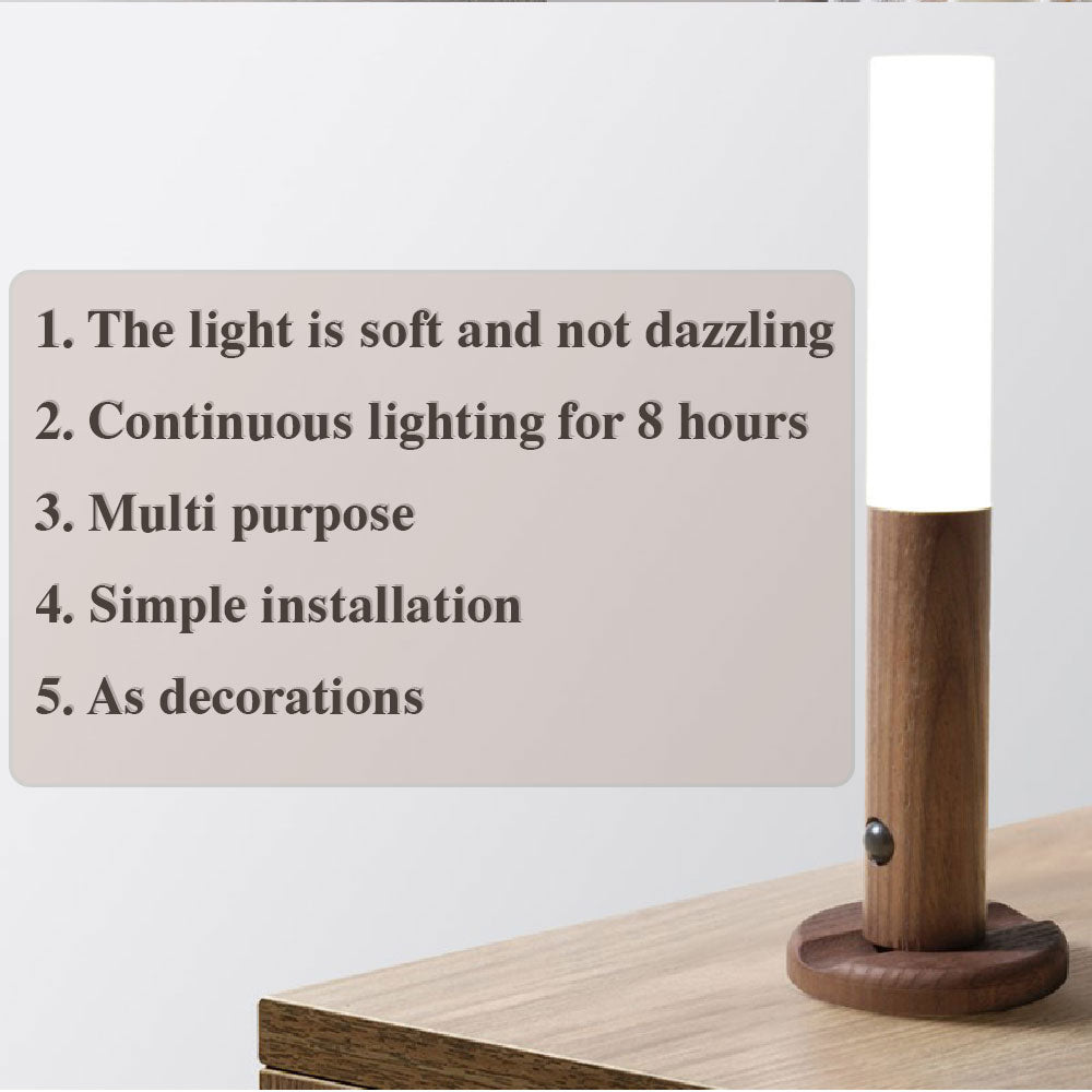 Buy Auto LED USB Magnetic Wood Motion Sensor Night Light