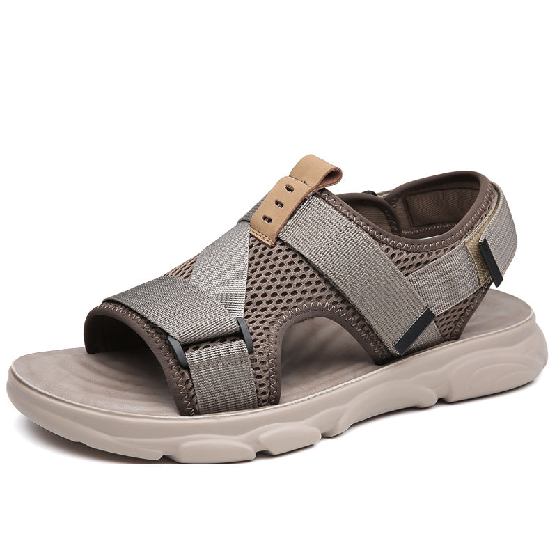 Buy Men's Soft Bottom Non-slip All-matching Outer Wear Roman Beach Shoes