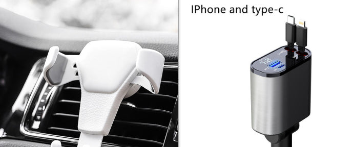 Metal Car Charger 100W Fast USB & TYPE-C Adapter for Your Car