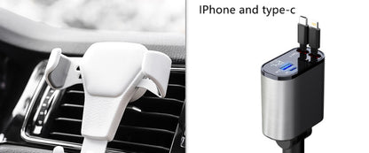 Metal Car Charger 100W Fast USB & TYPE-C Adapter for Your Car