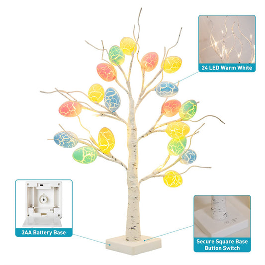 Easter Decoration 60cm Birch Tree LED Light for Spring Party