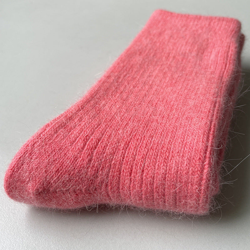 Rabbit Wool Blend Fleece Lined Winter Socks Warm Daily Wear