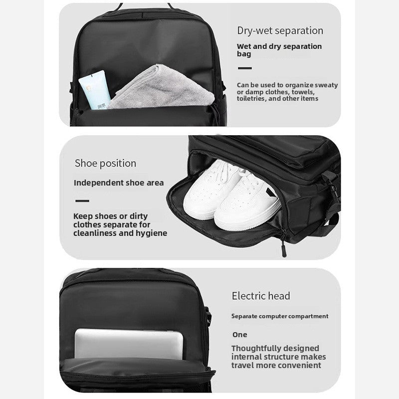 Air Cushion Travel Backpack Laptop Compartment for Work Bag