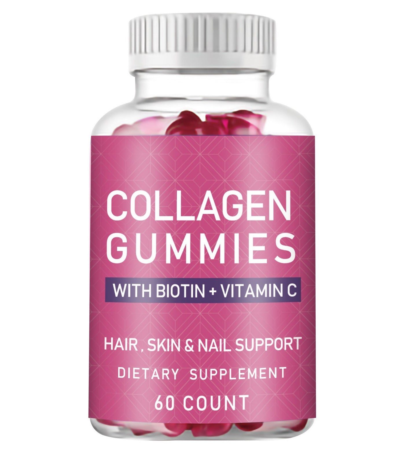 Collagen Gummies for Glowing Skin, Hair & Nail Health